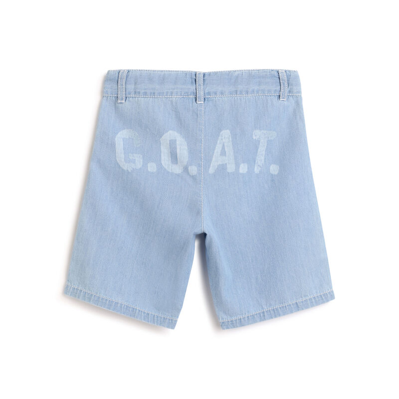 Boys Medium Blue Solid Shorts image number 1